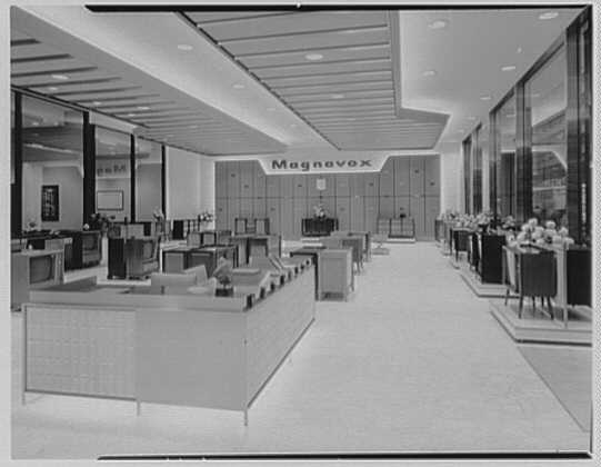 Magnavox Store on 48th Street in NYC, 1960