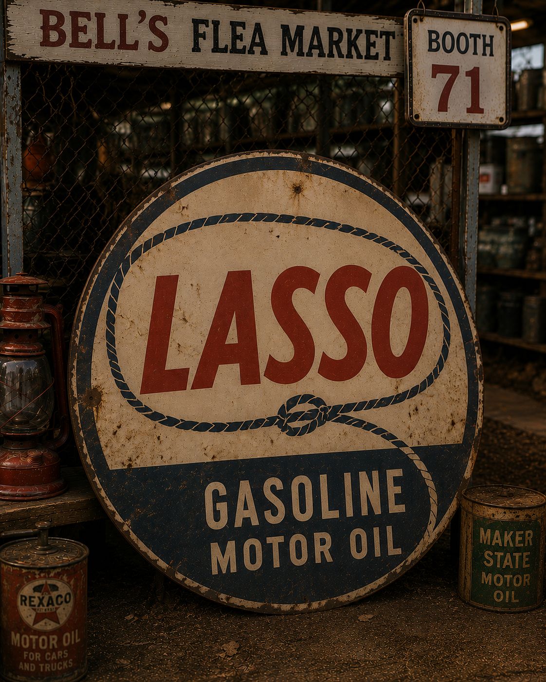 Lasso Gas Station Sign